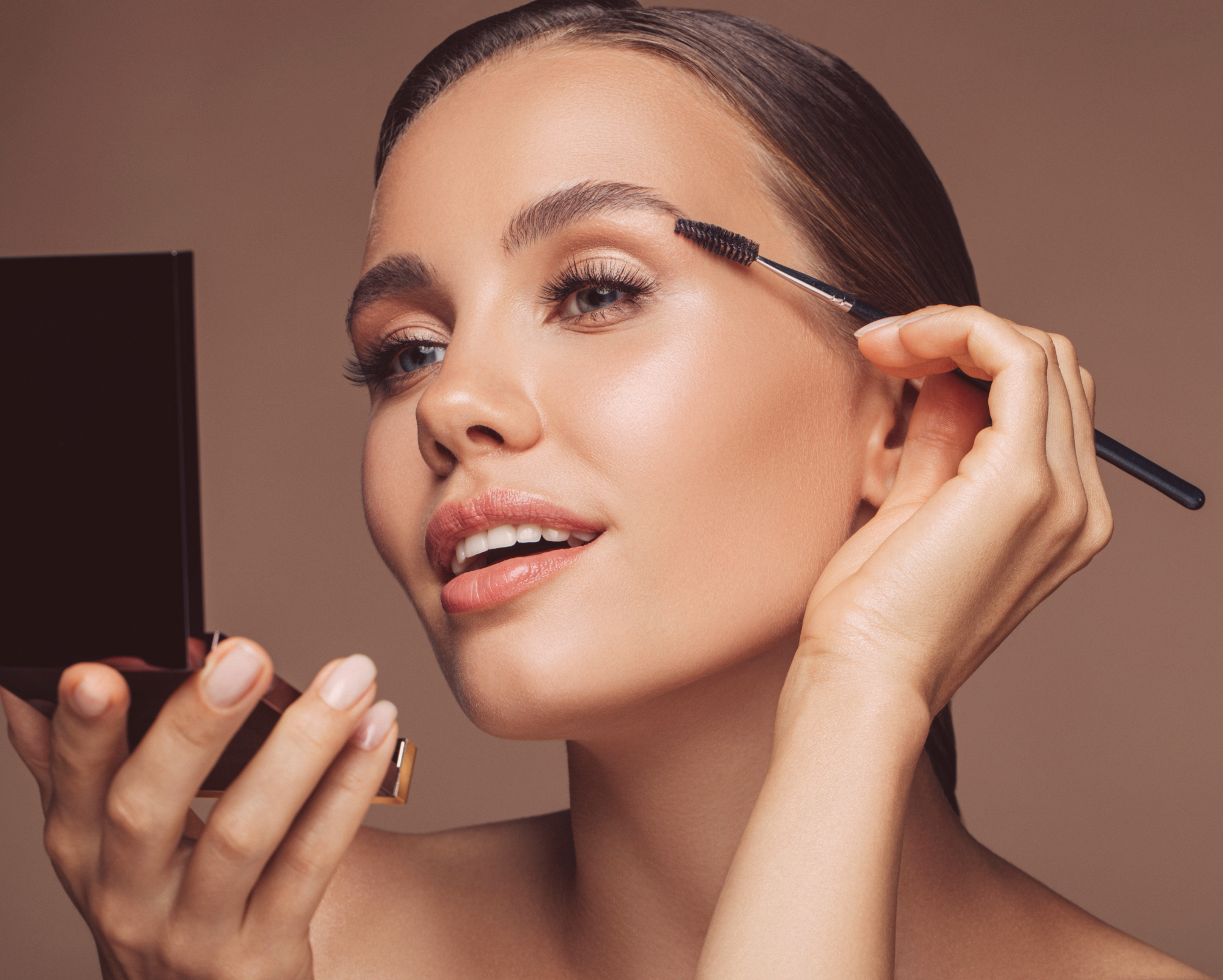Happy beauty and wellness business owner using LEO Innovate platform