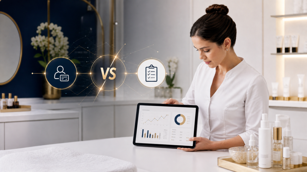 LEO Innovate vs Mindbody software comparison for beauty and wellness business owners